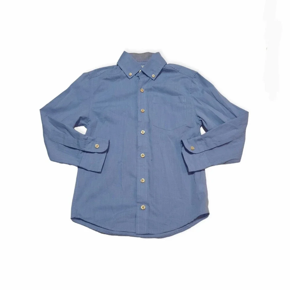 Crown & Ivy Boys Button Down Dress Shirt S